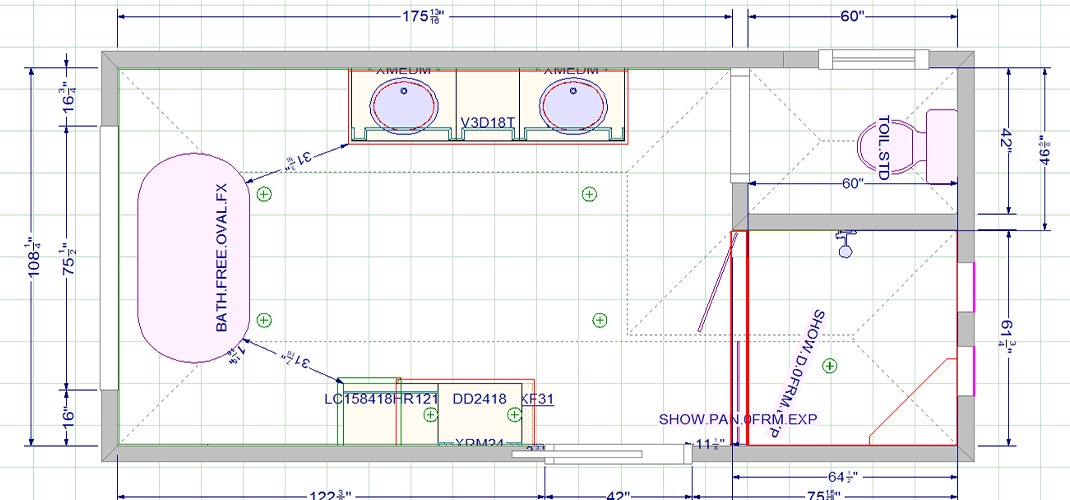 A serene master bathroom remodel from sketch to execution — designed and installed by Tinley Park Kitchen & Bath Shoppe.